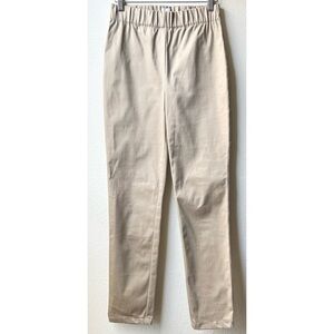 Ann Mashburn Tan Brown Womens Stretch Band Pull on Trouser Sz 6